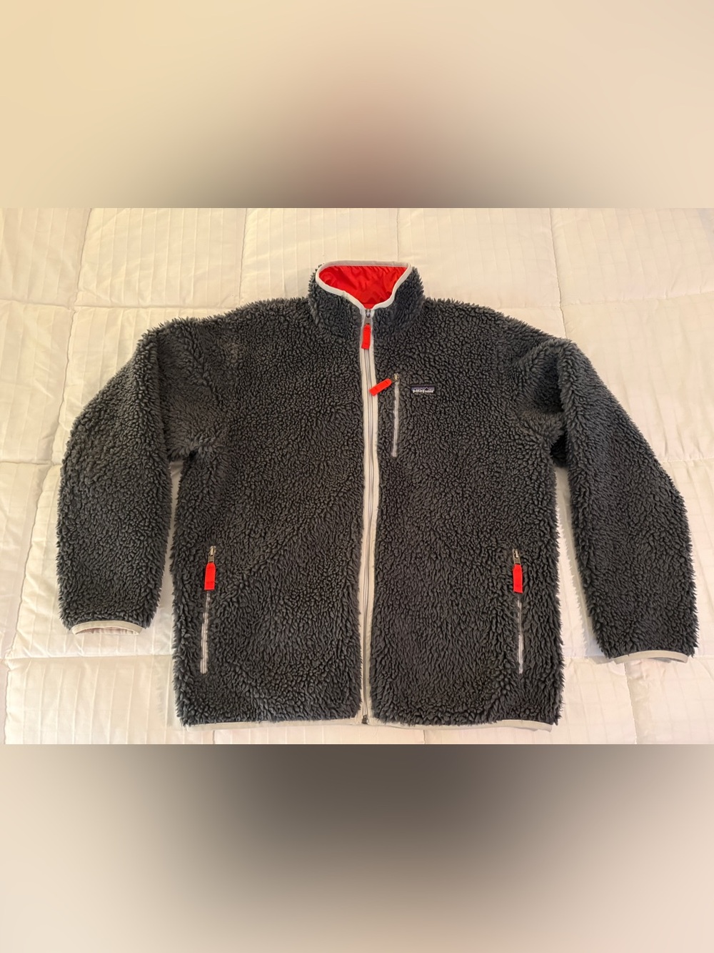Patagonia Men’s Large Retro X Cardigan like new condition Grey